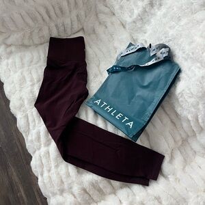 Athleta Deep Burgundy Leggings